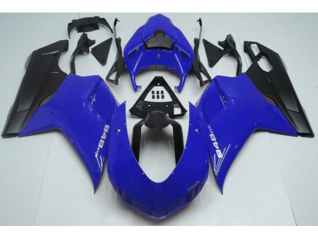 07-14 Gloss Blue & Black Ducati 848 1098 1198 Fairings 07-14 Gloss Blue & Black Ducati 848 1098 1198 Fairings