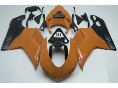 07-14 Gloss Orange & Black Ducati 848 1098 1198 Fairings