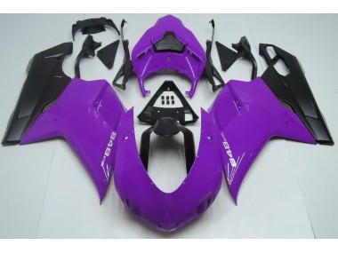 07-14 Gloss Purple & Black Ducati 848 1098 1198 Fairings