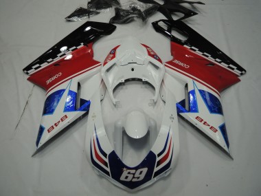 07-14 Star Blue Ducati 848 1098 1198 Fairings