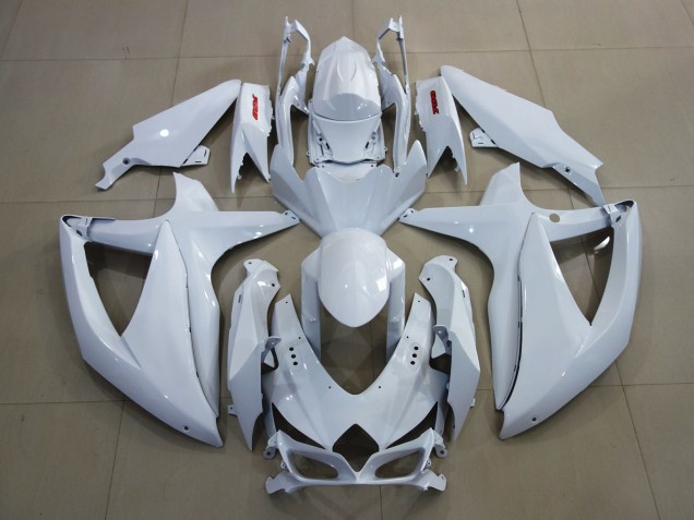 08-10 Bright White and Red GSXR 600-750 Fairings 08-10 Bright White and Red GSXR 600-750 Fairings