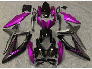 08-10 Gloss Pink & Green R GSXR 600-750 Fairings