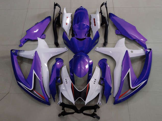 08-10 Gloss Purple & White GSXR 600-750 Fairings 08-10 Gloss Purple & White GSXR 600-750 Fairings