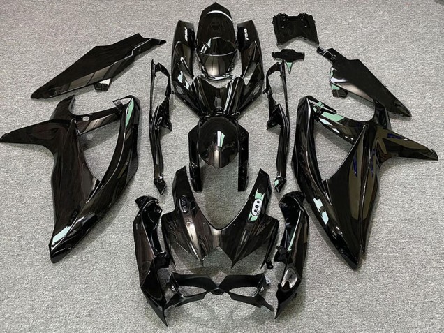 08-10 Gloss Black & White Logos GSXR 600-750 Fairings 08-10 Gloss Black & White Logos GSXR 600-750 Fairings