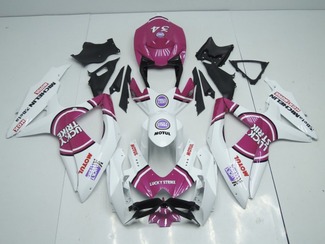 08-10 Pink Lucky Strike GSXR 600-750 Fairings 08-10 Pink Lucky Strike GSXR 600-750 Fairings