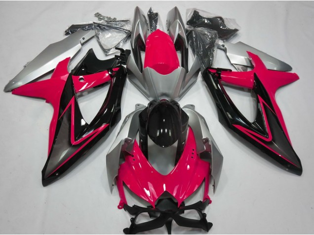 08-10 Red and Silver GSXR 600-750 Fairings 08-10 Red and Silver GSXR 600-750 Fairings