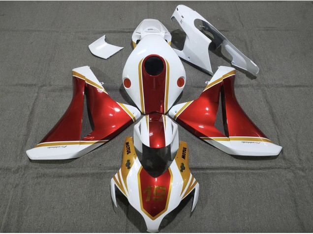 08-11 Gold and Red 19 CBR1000RR Fairings 08-11 Gold and Red 19 CBR1000RR Fairings
