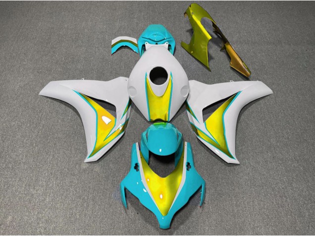 08-11 Light Blue and Gold CBR1000RR Fairings 08-11 Light Blue and Gold CBR1000RR Fairings