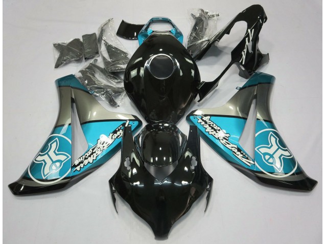 08-11 Light Blue on Black Custom CBR1000RR Fairings 08-11 Light Blue on Black Custom CBR1000RR Fairings