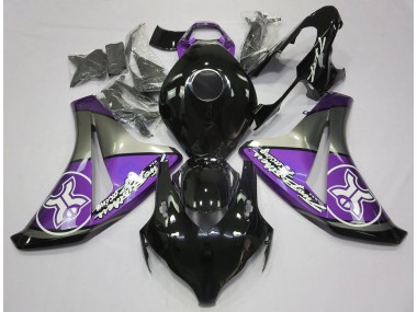 08-11 Purple on Black Custom CBR1000RR Fairings