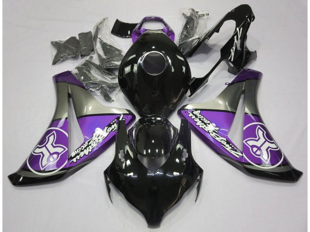 08-11 Purple on Black Custom CBR1000RR Fairings 08-11 Purple on Black Custom CBR1000RR Fairings