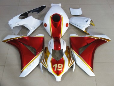 08-11 Red and White 19 CBR1000RR Fairings