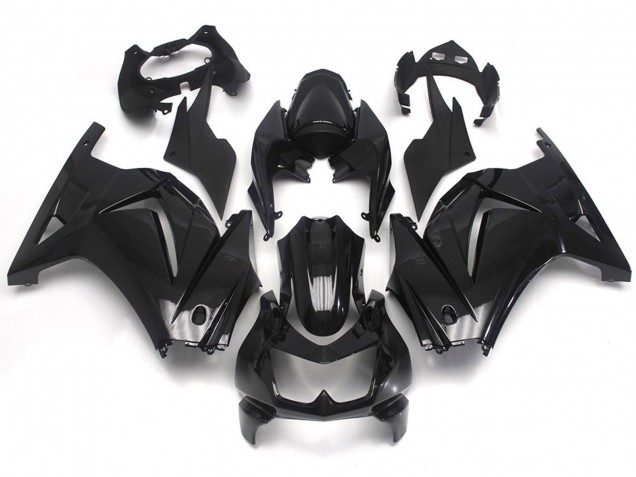 08-12 Gloss Black Plain Ninja 250 Fairings 08-12 Gloss Black Plain Ninja 250 Fairings