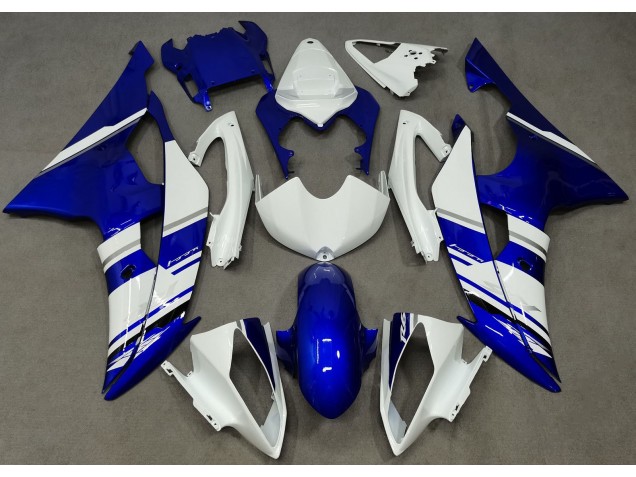 08-16 Blue and White Custom OEM Style R6 Fairings 08-16 Blue and White Custom OEM Style R6 Fairings