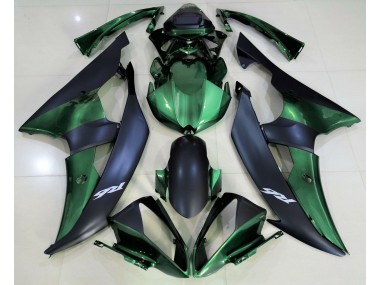 08-16 Forest Green and Matte Black R6 Fairings