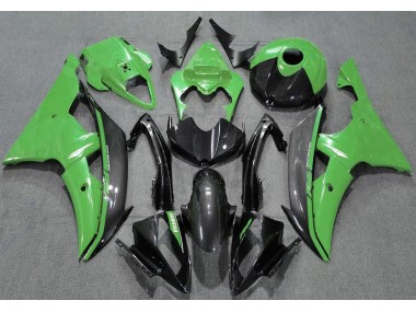 08-16 Gloss Green and Carbon R6 Fairings