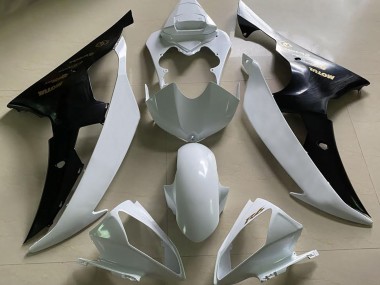 08-16 Gloss White and Black & Gold R6 Fairings