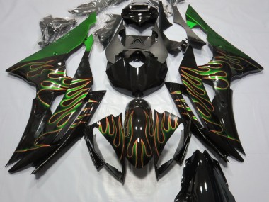 08-16 Green Flame R6 Fairings