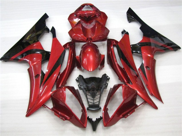 08-16 Maroon Black R6 Fairings 08-16 Maroon Black R6 Fairings