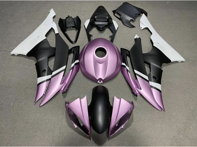 08-16 Matte Black and Light Purple R6 Fairings 08-16 Matte Black and Light Purple R6 Fairings