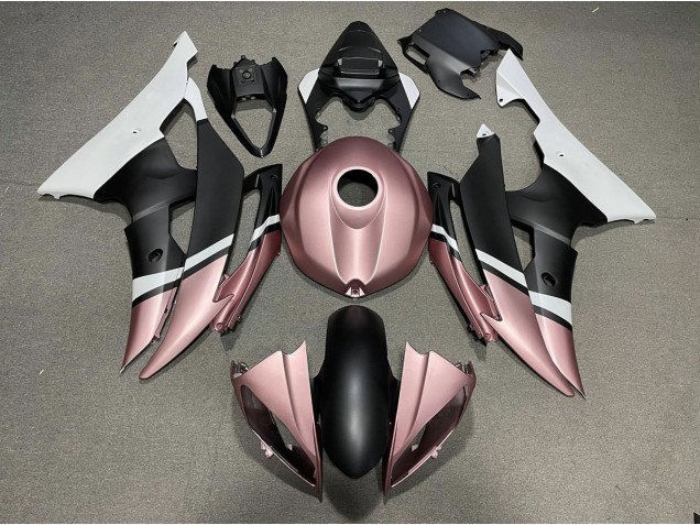 08-16 Matte Black and Rose Gold R6 Fairings 08-16 Matte Black and Rose Gold R6 Fairings