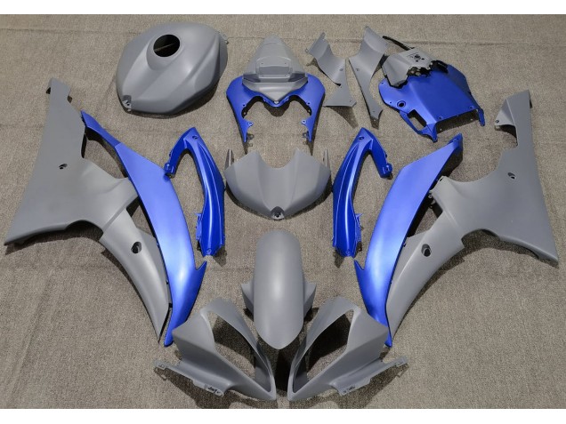 08-16 Matte Grey & Blue R6 Fairings 08-16 Matte Grey & Blue R6 Fairings