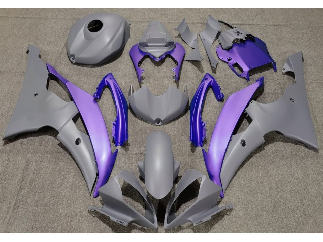 08-16 Matte Grey & Purple R6 Fairings 08-16 Matte Grey & Purple R6 Fairings