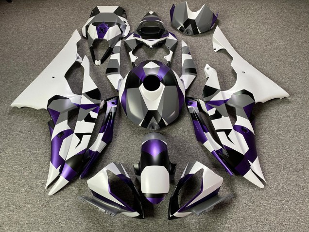 08-16 Mystic Purple Snow Camo R6 Fairings 08-16 Mystic Purple Snow Camo R6 Fairings