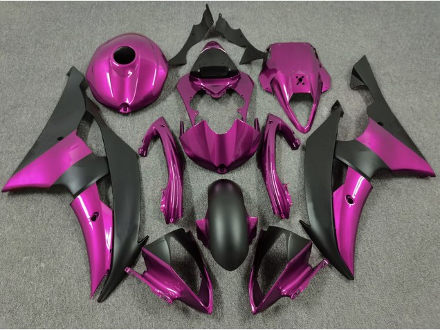 08-16 Pink and Matte Black R6 Fairings 08-16 Pink and Matte Black R6 Fairings