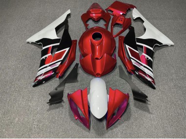 08-16 Red Black and White OEM Style R6 Fairings