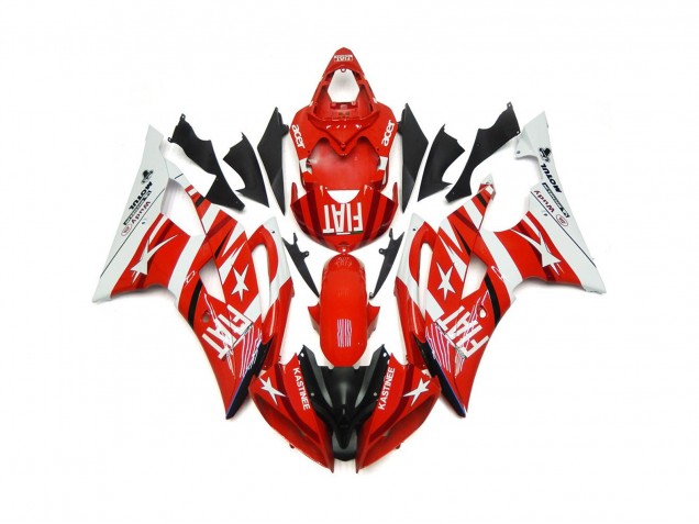 08-16 Red and White with Stars R6 Fairings 08-16 Red and White with Stars R6 Fairings