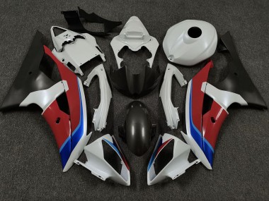 08-16 White Red and Blue R6 Fairings