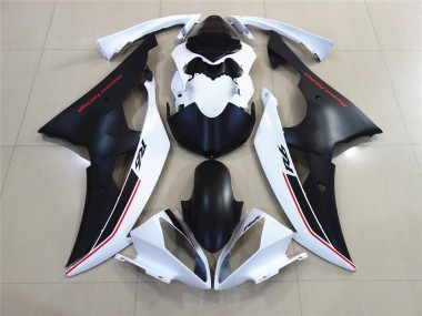 08-16 White with Black Custom OEM Style R6 Fairings