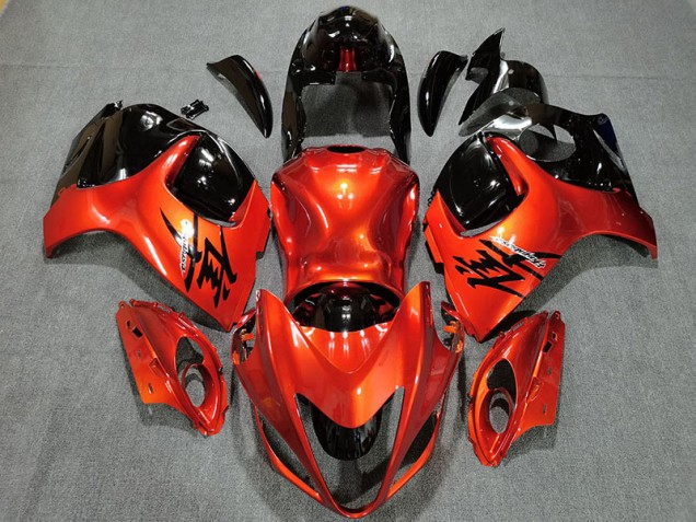 08-20 Candy Orange & Gloss Black GSXR 1300 Hayabusa Fairings 08-20 Candy Orange & Gloss Black GSXR 1300 Hayabusa Fairings