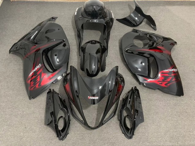 08-20 Gloss Black & Red GSXR 1300 Hayabusa Fairings 08-20 Gloss Black & Red GSXR 1300 Hayabusa Fairings