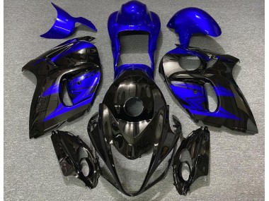 08-20 Gloss Black and Deep Blue GSXR 1300 Hayabusa Fairings