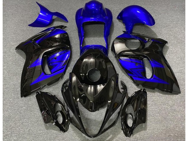 08-20 Gloss Black and Deep Blue GSXR 1300 Hayabusa Fairings 08-20 Gloss Black and Deep Blue GSXR 1300 Hayabusa Fairings