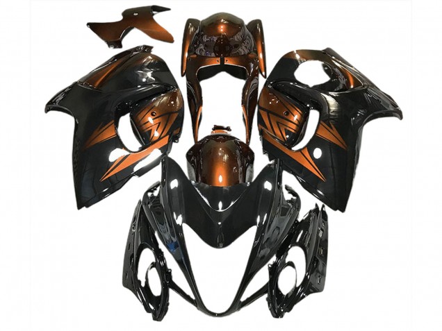 08-20 Gloss Black and Deep Orange GSXR 1300 Hayabusa Fairings 08-20 Gloss Black and Deep Orange GSXR 1300 Hayabusa Fairings