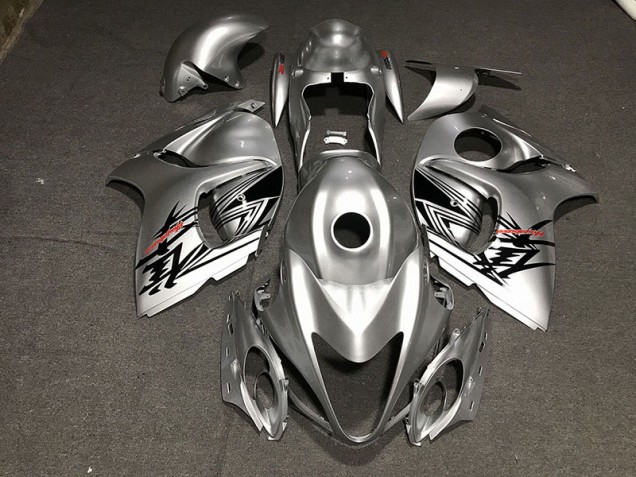 08-20 Liquid Silver & Red GSXR 1300 Hayabusa Fairings 08-20 Liquid Silver & Red GSXR 1300 Hayabusa Fairings