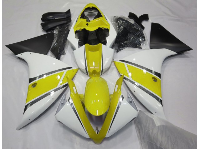 09-11 Gloss White and Yellow R1 Fairings 09-11 Gloss White and Yellow R1 Fairings