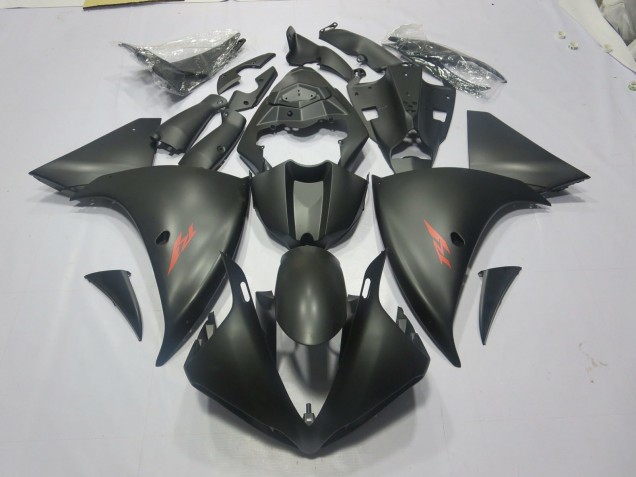 09-11 Matte Black Red R1 Fairings 09-11 Matte Black Red R1 Fairings