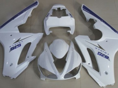 09-12 Blue White OEM Style Daytona 675 Fairings