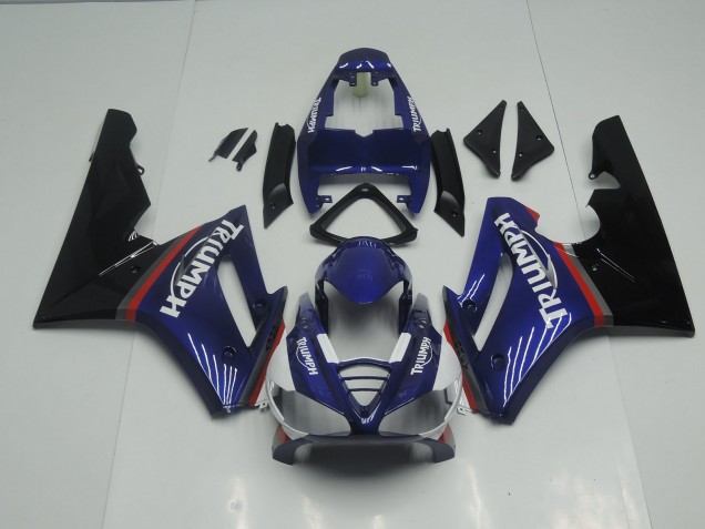 09-12 Blue and Red Gloss Daytona 675 Fairings
