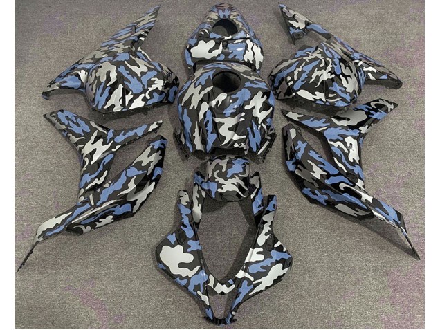 09-12 Blue and Silver Camo CBR600RR Fairings 09-12 Blue and Silver Camo CBR600RR Fairings