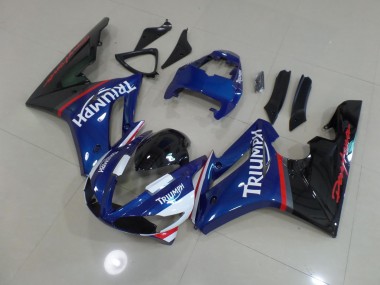 09-12 Blue and White Daytona 675 Fairings