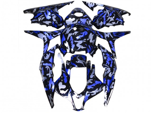 09-12 Dark Blue Snow Camo CBR600RR Fairings 09-12 Dark Blue Snow Camo CBR600RR Fairings