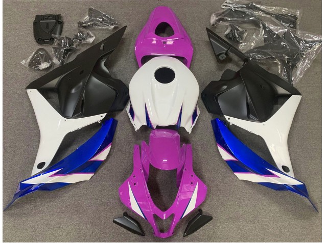 09-12 Gloss Pink White and Blue CBR600RR Fairings 09-12 Gloss Pink White and Blue CBR600RR Fairings