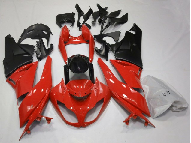 09-12 Gloss Red & Black ZX6R Fairings 09-12 Gloss Red & Black ZX6R Fairings