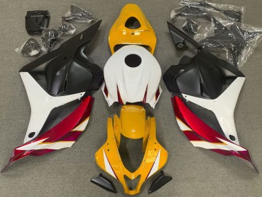 09-12 Gloss Red White and Yellow CBR600RR Fairings