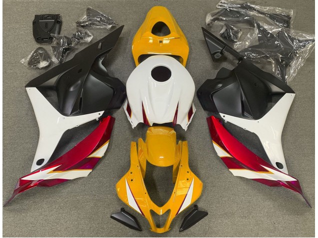 09-12 Gloss Red White and Yellow CBR600RR Fairings 09-12 Gloss Red White and Yellow CBR600RR Fairings